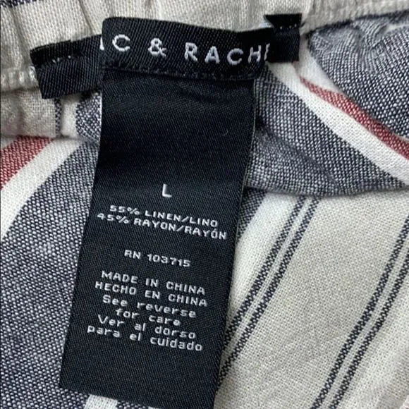 Zac and Rachel Linen Wide Leg Cropped Capris - Picture 3 of 4